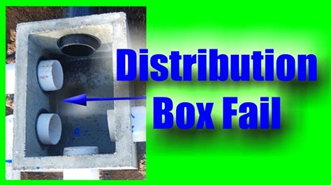 collapsed distribution box|septic system d box failure.